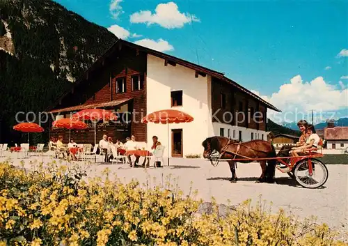 AK / Ansichtskarte Unterleutasch_Tirol_AT Restaurant Gaestehaus Reiterklause 