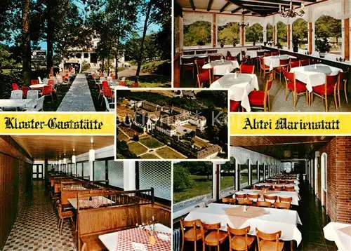 AK / Ansichtskarte Marienstatt_Westerwald Klostergaststaette Abtei Marienstatt Gastraeume Marienstatt_Westerwald