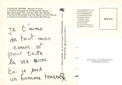 AK / Ansichtskarte Verdun__55_Meuse La Porte Chausee et les Bords de Meuse 
