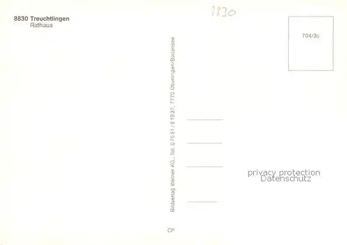 AK / Ansichtskarte Treuchtlingen Rathaus Treuchtlingen