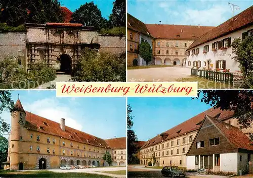 AK / Ansichtskarte Wuelzburg_Weissenburg_Bayern Teilansichten 