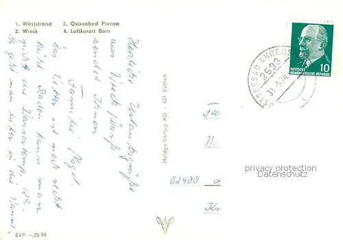 AK / Ansichtskarte Darss_Region_Ostsee Weststrand Wieck Ostseebad Prerow Luftkurort Born Darss_Region_Ostsee