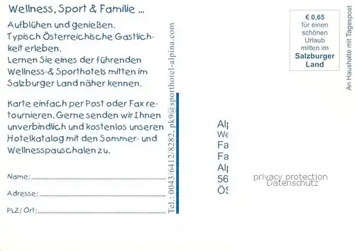 AK / Ansichtskarte  St_Johann_Pongau Alpina Wellness und Sporthotel St_Johann_Pongau