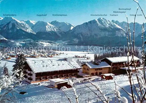 AK / Ansichtskarte 73834587 Oberstdorf Kurhotel Adula Winterpanorama Allgaeuer Alpen Oberstdorf