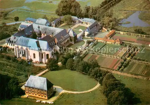 AK / Ansichtskarte  Argoules Abbaye de Valloire Monument Historique vue aérienne Argoules