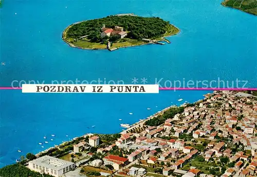 AK / Ansichtskarte Punat_Otok_Krk_Croatia Fliegeraufnahme 