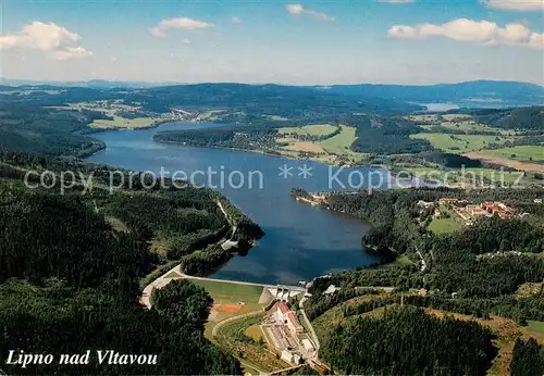 AK / Ansichtskarte Lipno_nad_Vltavou_CZ Fliegeraufnahme 