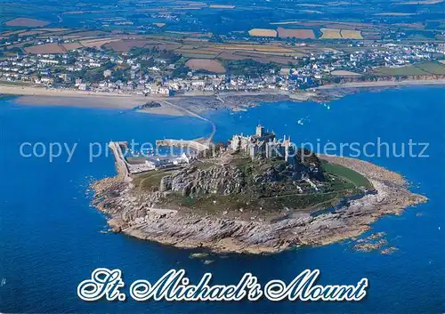 AK / Ansichtskarte Cornwall__UK St Michaels Mount from the air 