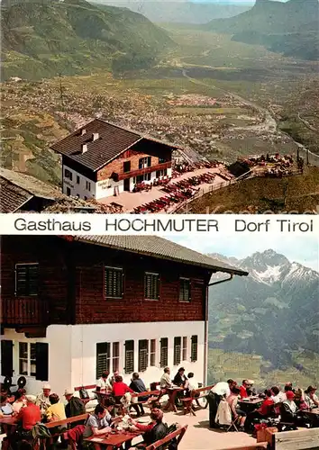 AK / Ansichtskarte Dorf Tirol_Suedtirol_IT Haus Hochmuter Terrasse 