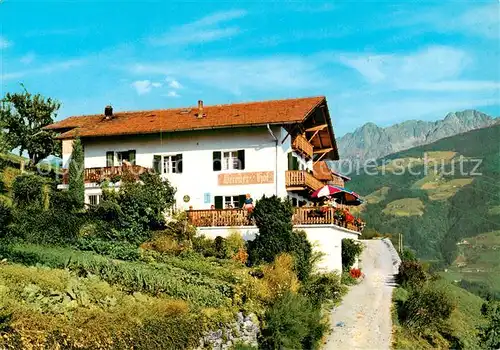 AK / Ansichtskarte Kuens_Merano_IT Jausenstation Cafe Pension Gereiter Hof 