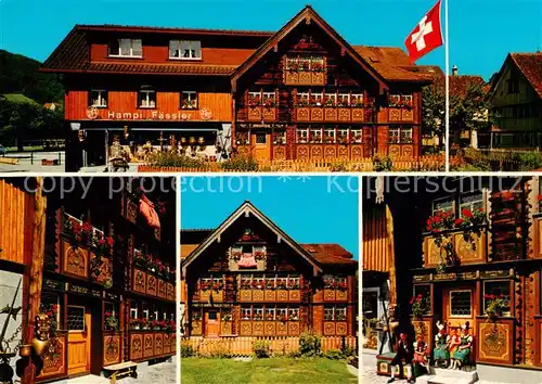 AK / Ansichtskarte Appenzell_IR Bemaltes Haus des Glockensattlers Hampi Faessler Appenzell IR