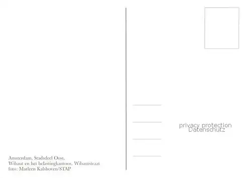 AK / Ansichtskarte Amsterdam__NL Stadsdeel Oost Wibaut en het belastingkantoor Wibautstraat 