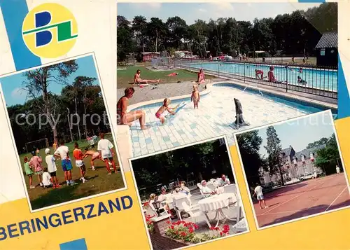 AK / Ansichtskarte Panningen_NL Camping Beringerzand Freibad Terrasse Tennisplatz 
