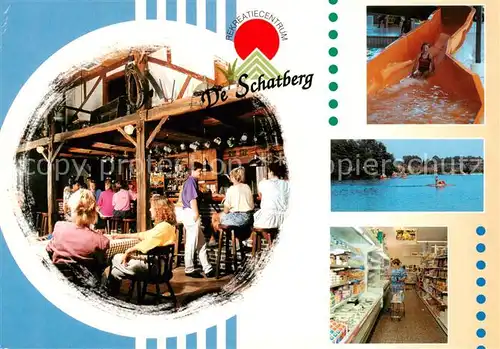 AK / Ansichtskarte Sevenum_NL Recreatiecentrum De Schatberg Restaurant Wasserrutsche Freibad Kaufladen 