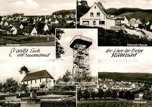 AK / Ansichtskarte Stuebbeken Ruebezahl Baude St Josephskirche Ortsansichten Stuebbeken