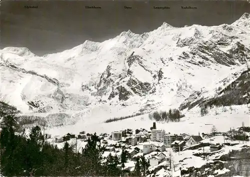 AK / Ansichtskarte Saas Fee_VS Panorama 