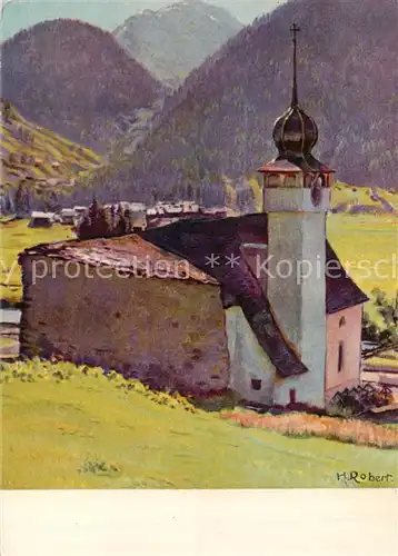 AK / Ansichtskarte Oberwald__VS Kirche Kuenstlerkarte 