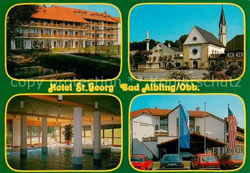 AK / Ansichtskarte Bad_Aibling Hotel St Georg Hallenbad Kirche Bad_Aibling
