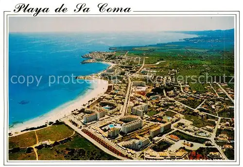 AK / Ansichtskarte Playa_de_Sa_Coma_Mallorca_ES Fliegeraufnahme 