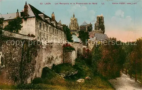 AK / Ansichtskarte Laon_02_Aisne Les Remparts et la Promenade du Nord 