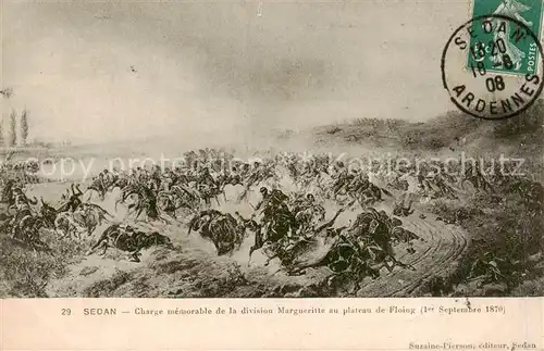 AK / Ansichtskarte Sedan_08_Ardennes Charge memorable de la division Margueritte au plateau de Floing 1er Sept 1870 