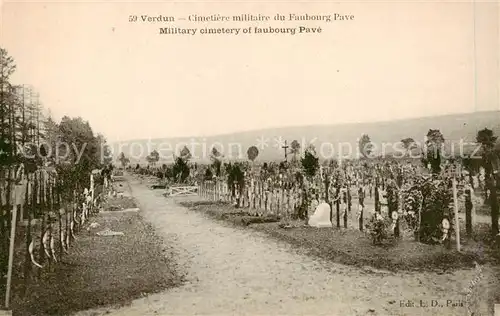 AK / Ansichtskarte Verdun__55_Meuse Cimetiere militaire du Faubourg Pave  