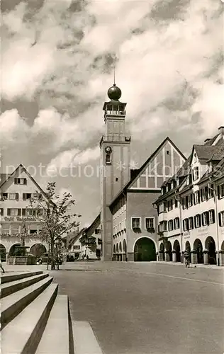 AK / Ansichtskarte Freudenstadt Marktplatz mit Rathaus Freudenstadt
