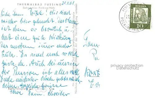 AK / Ansichtskarte Bad_Fuessing Thermalbad Bad_Fuessing