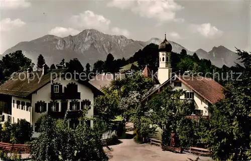 AK / Ansichtskarte Kochel_See_Bayern mit Herzogstand 