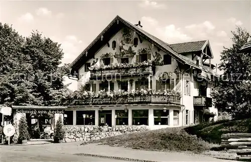 AK / Ansichtskarte Kochel_See_Bayern Alpenhotel Schmied von Kochel 
