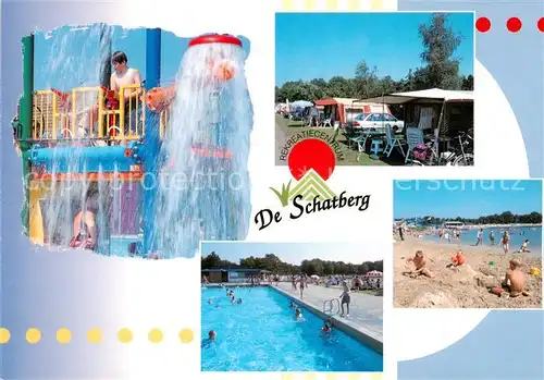 AK / Ansichtskarte 73834898 Sevenum_NL Recreatiecentrum De Schatberg Freibad Strand Zeltplatz 