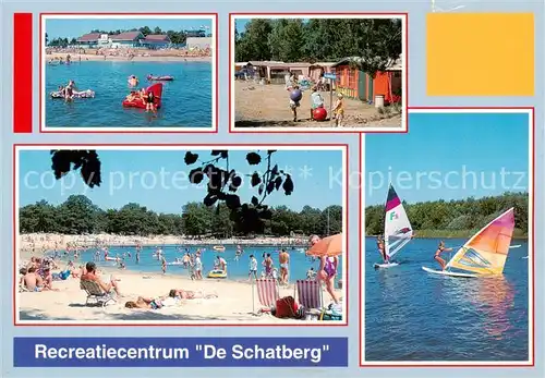 AK / Ansichtskarte  Sevenum_NL Recreatiecentrum De Schatberg Freibad Strand Zeltplatz Surfen 