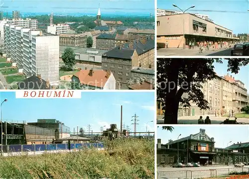 AK / Ansichtskarte  Bohumin Panorama Zelezarny Nakupni stredisko Centrum Nermocnice Nadraz Bohumin