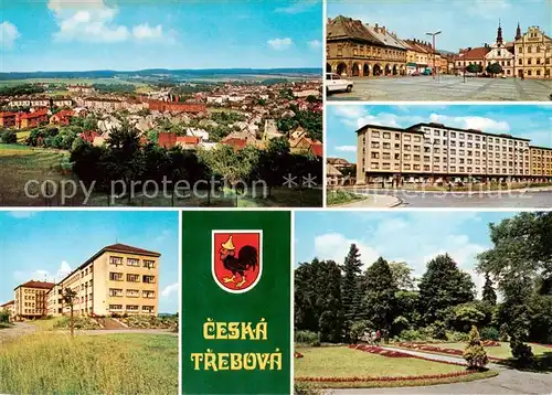 AK / Ansichtskarte  Ceska_Trebova_Boehmisch_Truebau_CZ Panorama Namesti Sbratreni Odborne zeleznicni Nove namesti Sad Javorka 