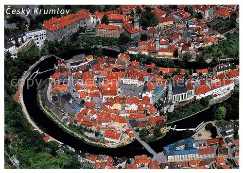 AK / Ansichtskarte  Cesky_Krumlov_Krumau_Moldau_CZ Fliegeraufnahme 