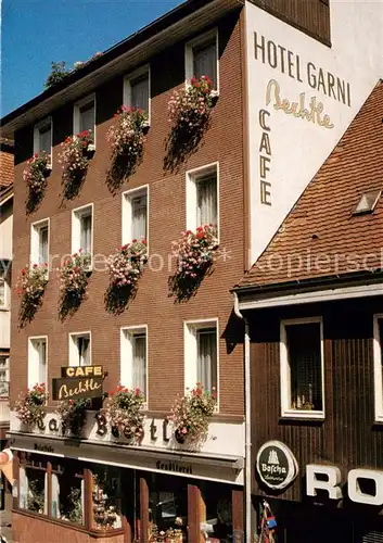 AK / Ansichtskarte  Wildbad_Schwarzwald Hotel garni Bechtle Cafe Wildbad_Schwarzwald