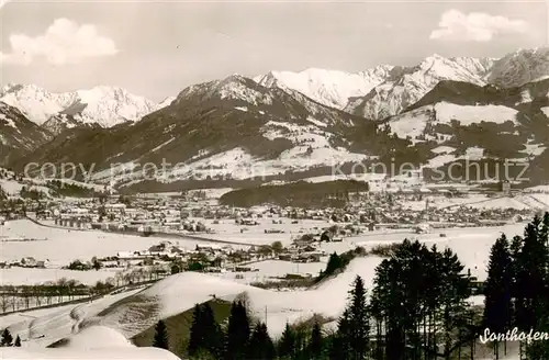 AK / Ansichtskarte  Sonthofen__Oberallgaeu mit Geishorn Rauhhorn Imberger Horn Breitenberg Ratspitze und Daumen 