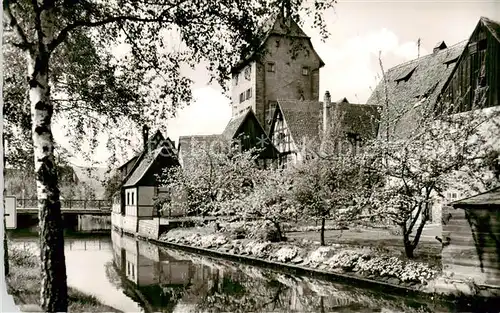 AK / Ansichtskarte  Hersbruck Pegnitzpartie am Wassertor Hersbruck