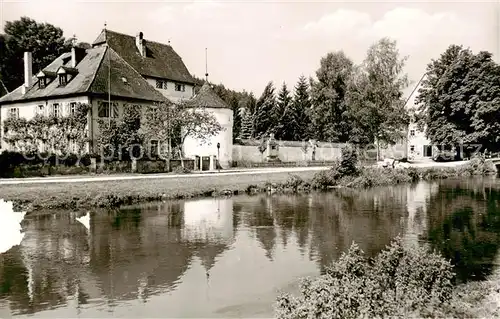 AK / Ansichtskarte  Artelshofen_Vorra Partie an der Pegnitz mit Schloss 