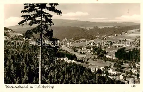 AK / Ansichtskarte  Warmensteinach Panorama Warmensteinach