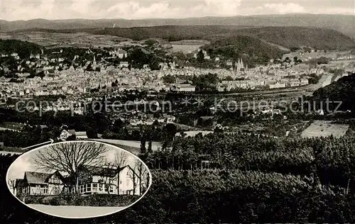 AK / Ansichtskarte  Marburg_Lahn Fliegeraufnahme Waldgaststaette Hansenhaus Marburg_Lahn