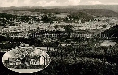 AK / Ansichtskarte  Marburg_Lahn Waldgaststaette Hansenhaus Fliegeraufnahme Marburg_Lahn