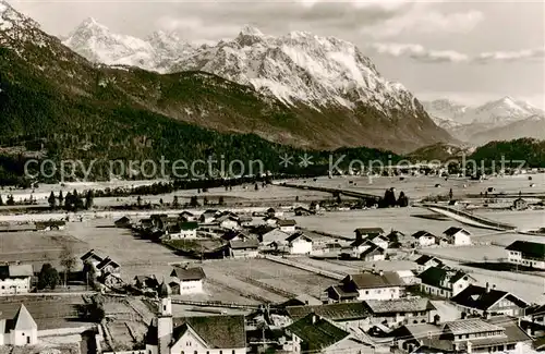 AK / Ansichtskarte  Wallgau mit Karwendel Wallgau