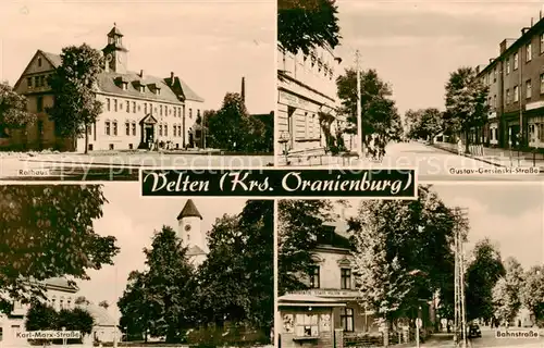 AK / Ansichtskarte  Velten Rathaus Gustav Gersinski Strasse Karl-Marx Strasse Bahnstrasse Velten