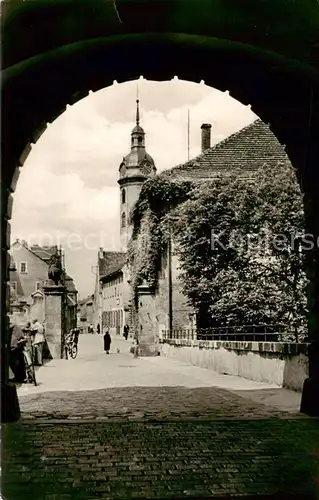 AK / Ansichtskarte  Torgau Blick vom Schlosstorbogen auf die Ritterstrasse Torgau