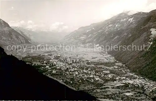 AK / Ansichtskarte  Martigny__Martinaco_VS et la plaine du Rhone 