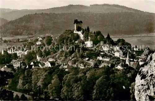 AK / Ansichtskarte  Pappenheim_Mittelfranken Fliegeraufnahme mit Schloss Pappenheim Mittelfranken