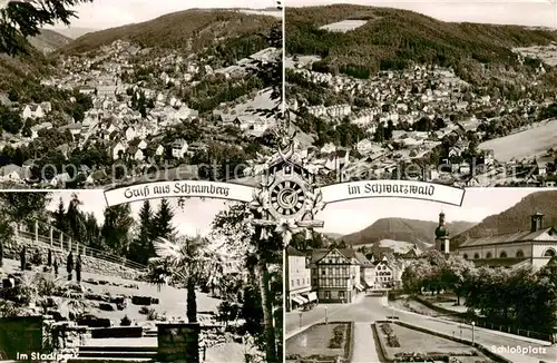 AK / Ansichtskarte  Schramberg Fliegeraufnahme Stadtpark Schlossplatz Schramberg