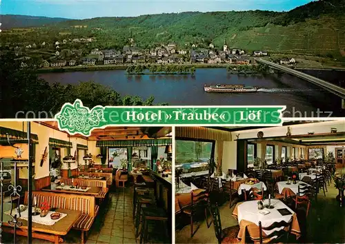 AK / Ansichtskarte  Loef_Loef_Mosel Panorama Hotel Traube Gastraeume 