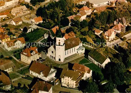 AK / Ansichtskarte  Lenzkirch Fliegeraufnahme mit Kirche und Ortsmitte Lenzkirch